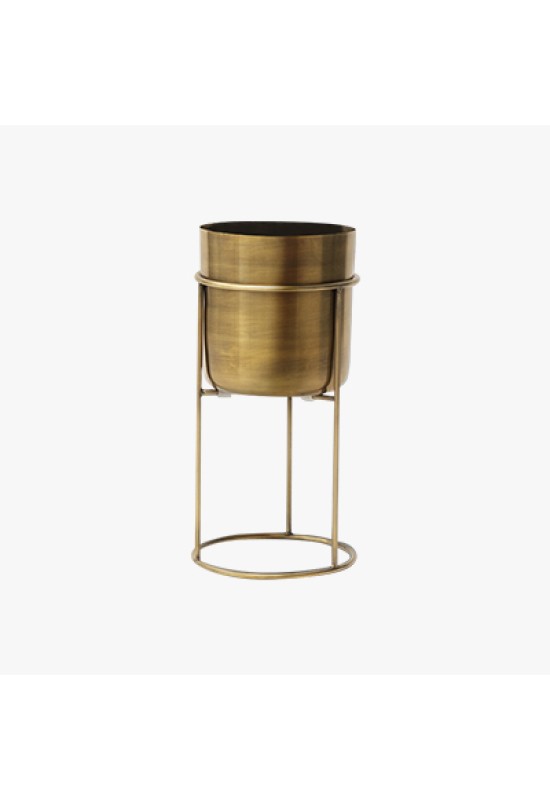 Vase with metal base
